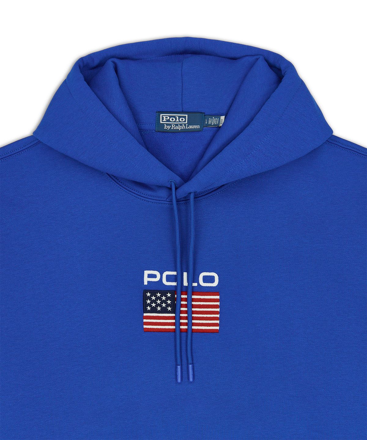 폴로 랄프 로렌(POLO RALPH LAUREN) 플래그 플리스 후디-블루
