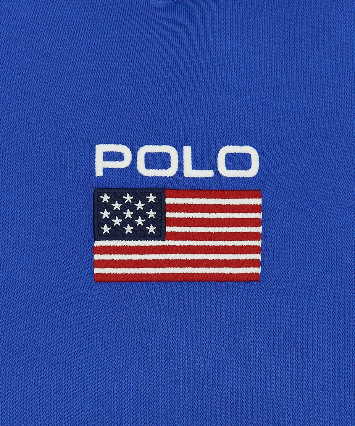 폴로 랄프 로렌(POLO RALPH LAUREN) 플래그 플리스 후디-블루