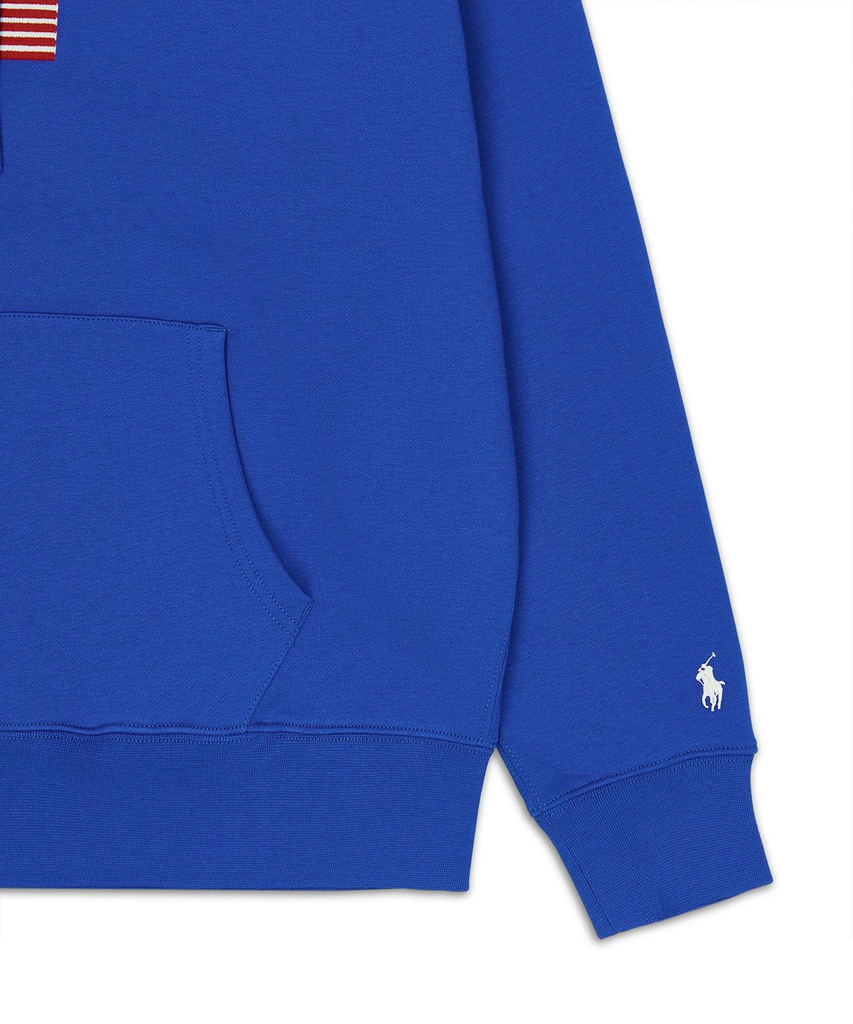 폴로 랄프 로렌(POLO RALPH LAUREN) 플래그 플리스 후디-블루