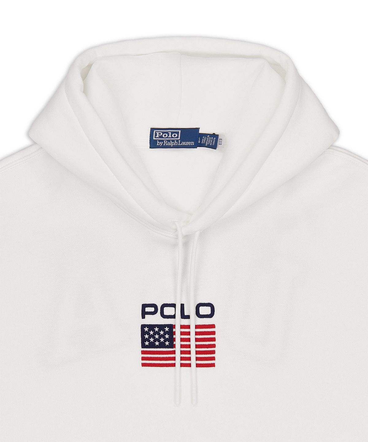 폴로 랄프 로렌(POLO RALPH LAUREN) 플래그 플리스 후디-화이트