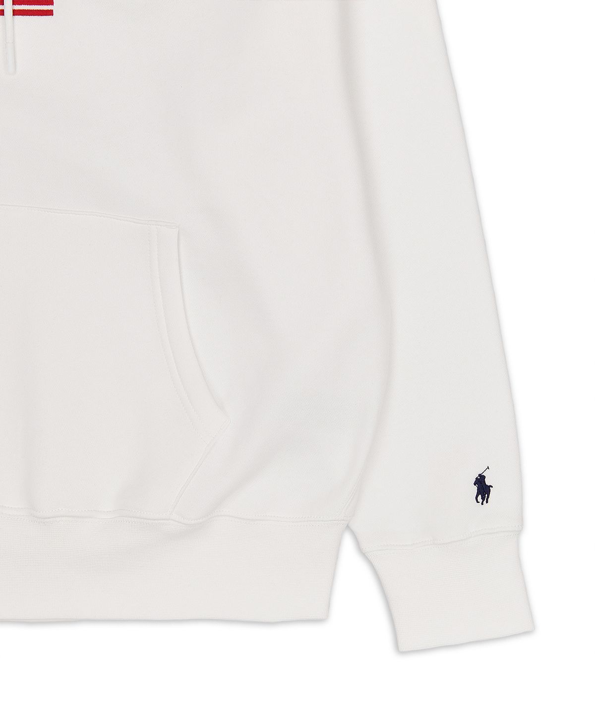 폴로 랄프 로렌(POLO RALPH LAUREN) 플래그 플리스 후디-화이트