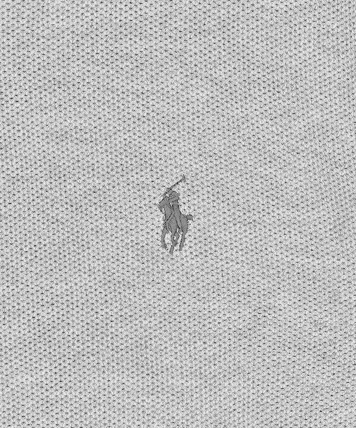 폴로 랄프 로렌(POLO RALPH LAUREN) 텍스처 코튼 크루넥 스웨터-그레이
