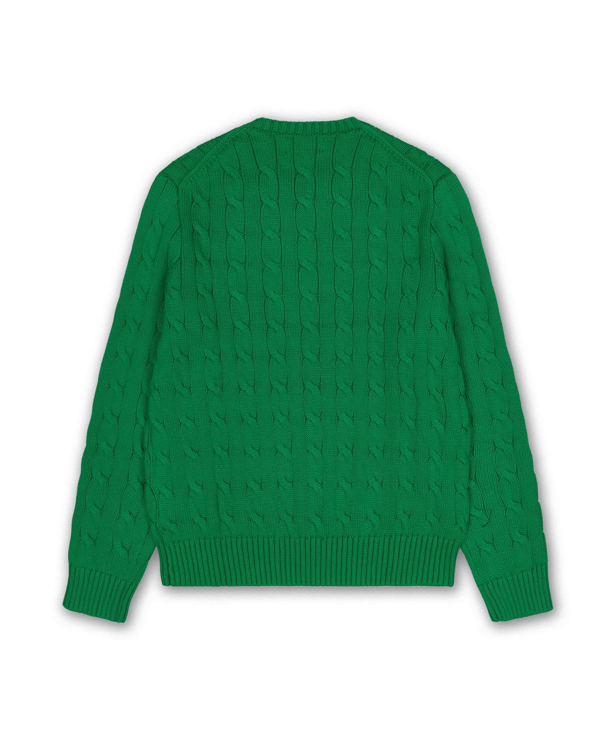 폴로 랄프 로렌(POLO RALPH LAUREN) 아이코닉 케이블 니트 플래그 스웨터-그린