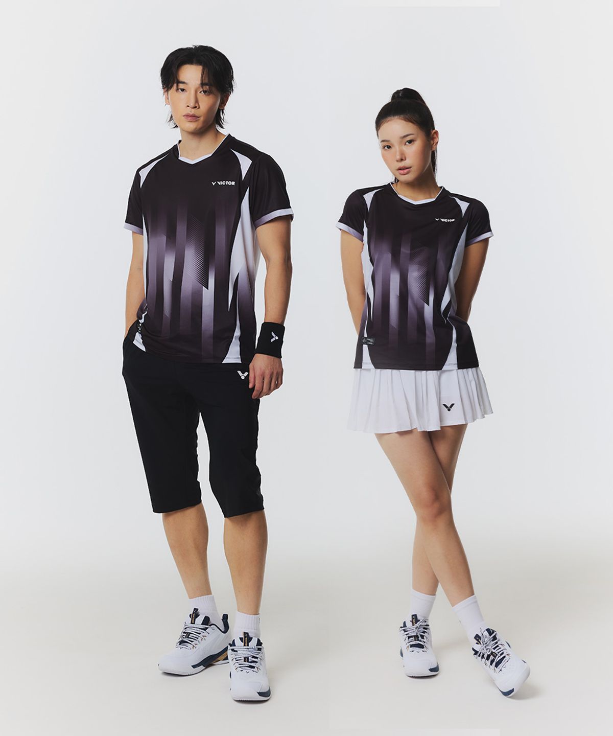 빅터(VICTOR) FADE STRIPE 배드민턴 여성 티셔츠 (VT26AGW002F)