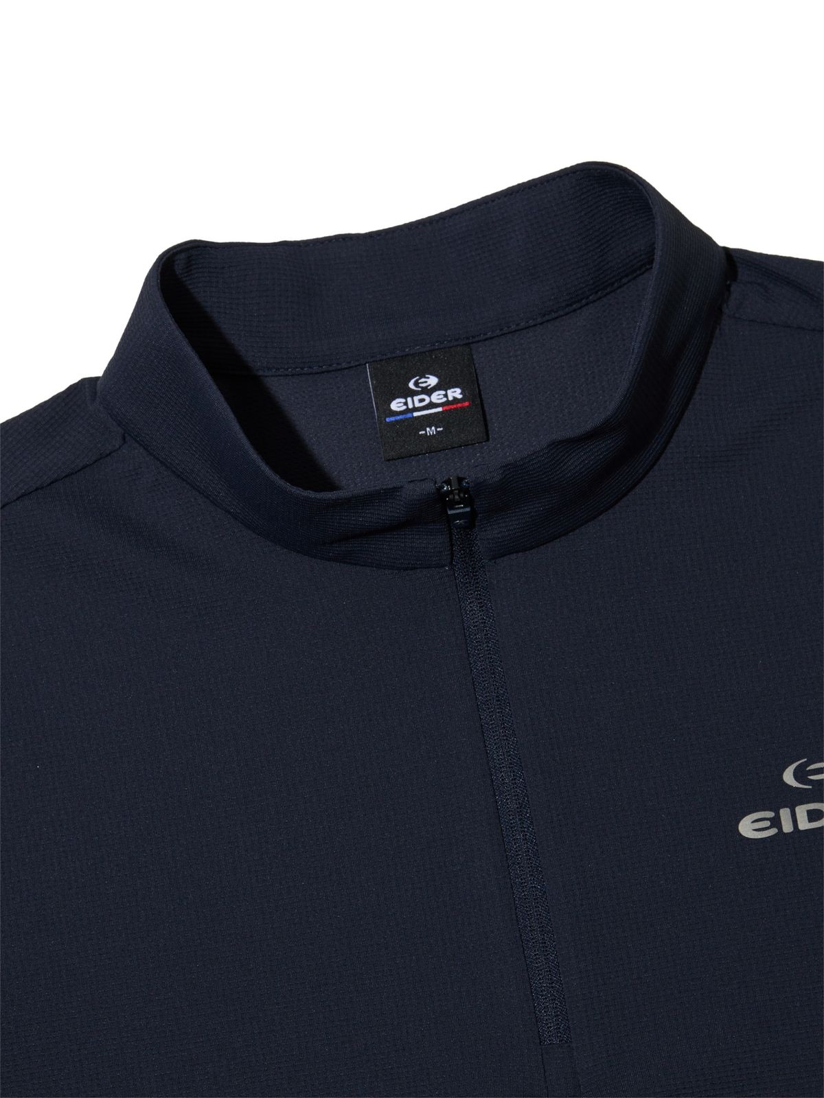 아이더(EIDER) POP 하이브리드 남성 냉감 긴팔 짚업 티셔츠_Dark Navy