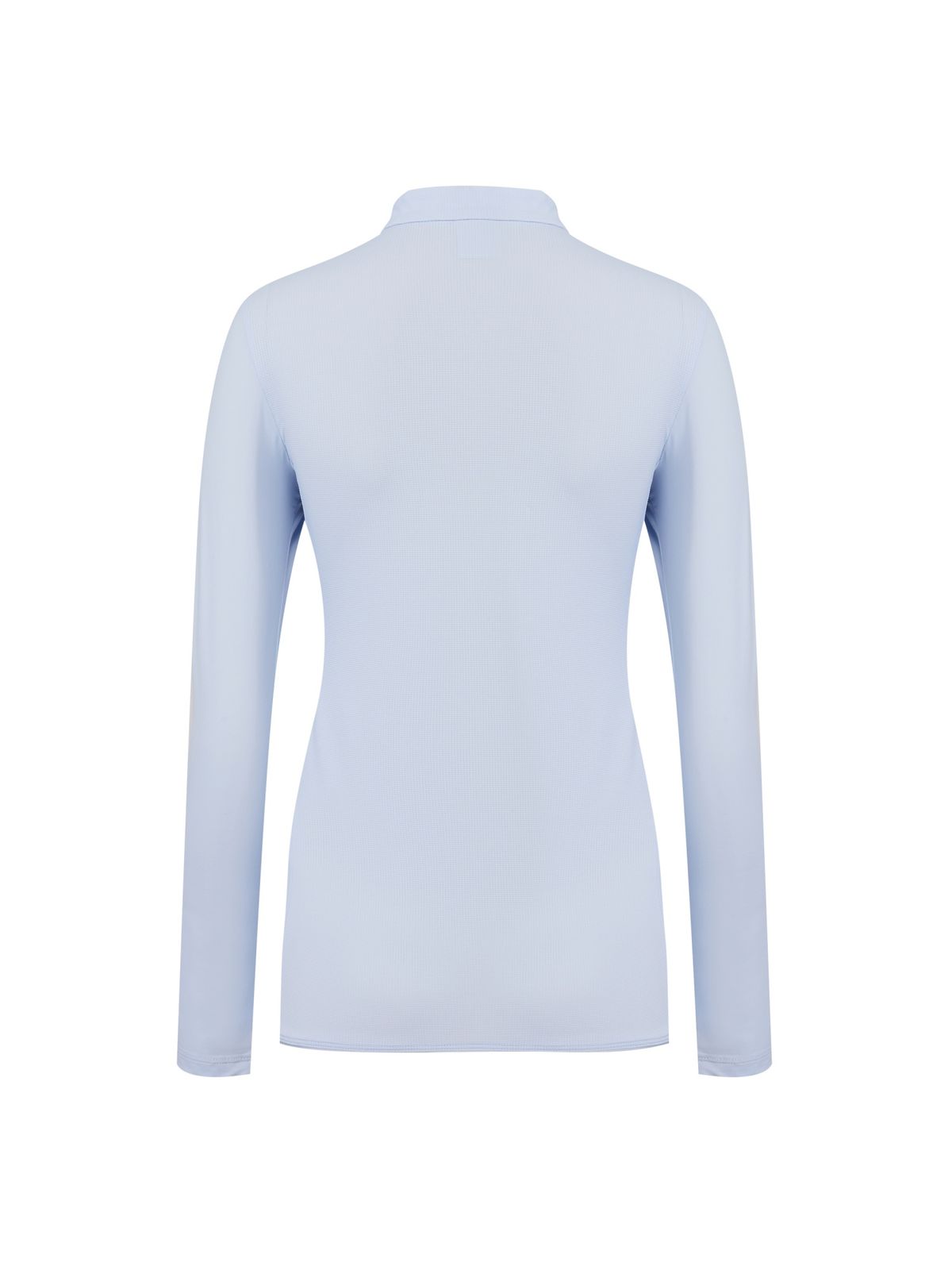아이더(EIDER) POP 하이브리드 여성 냉감 긴팔 짚업 티셔츠_ICE BLUE
