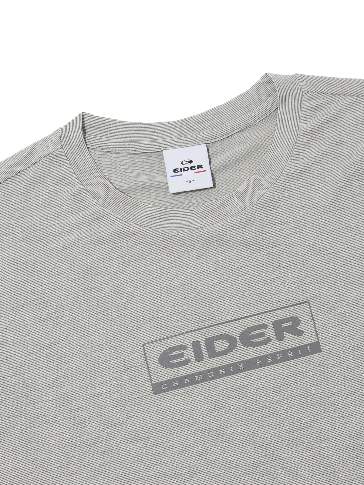 아이더(EIDER) POP 트위스팅 여성 반팔 라운드 티셔츠_OATMEAL GREY