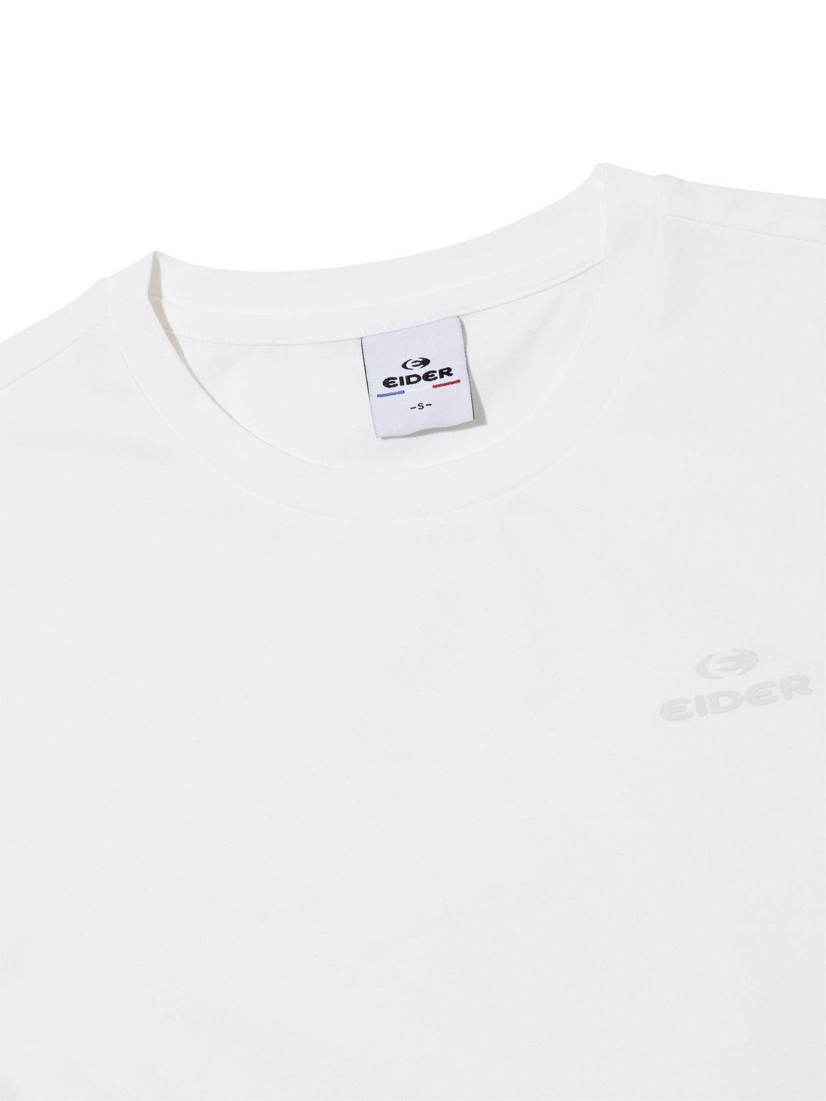 아이더(EIDER) POP 잠재권축 여성 반팔 라운드 티셔츠_Off White