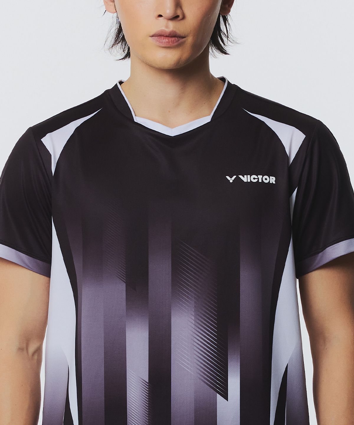 빅터(VICTOR) FADE STRIPE 배드민턴 남성 티셔츠 (VT26AGW002M)
