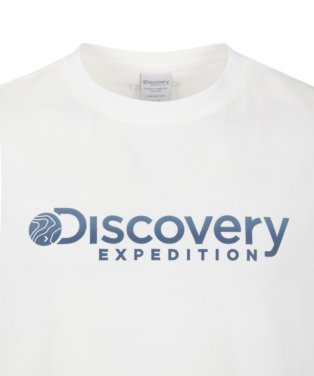 디스커버리 익스페디션(DISCOVERY EXPEDITION) 남성 모레인 빅로고 반팔티셔츠 (WHITE)