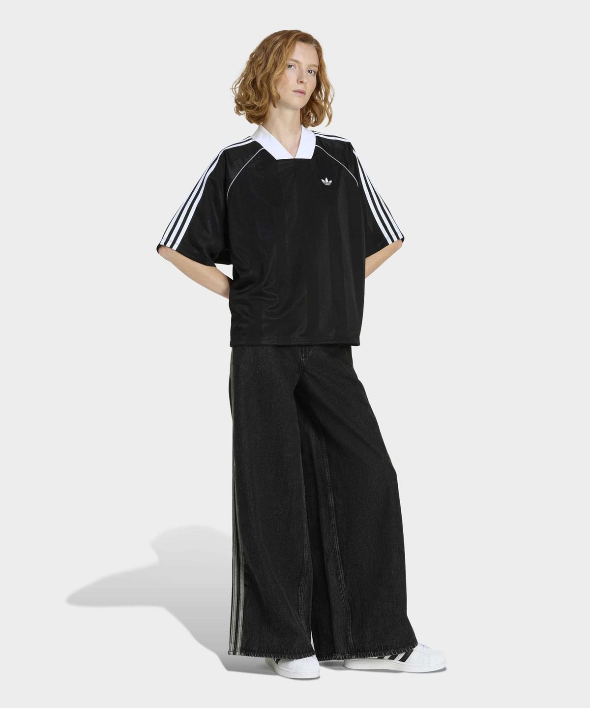 아디다스(ADIDAS) 파이어버드 아딜레늄 트랙 팬츠 데님 - 블랙 / KD2905
