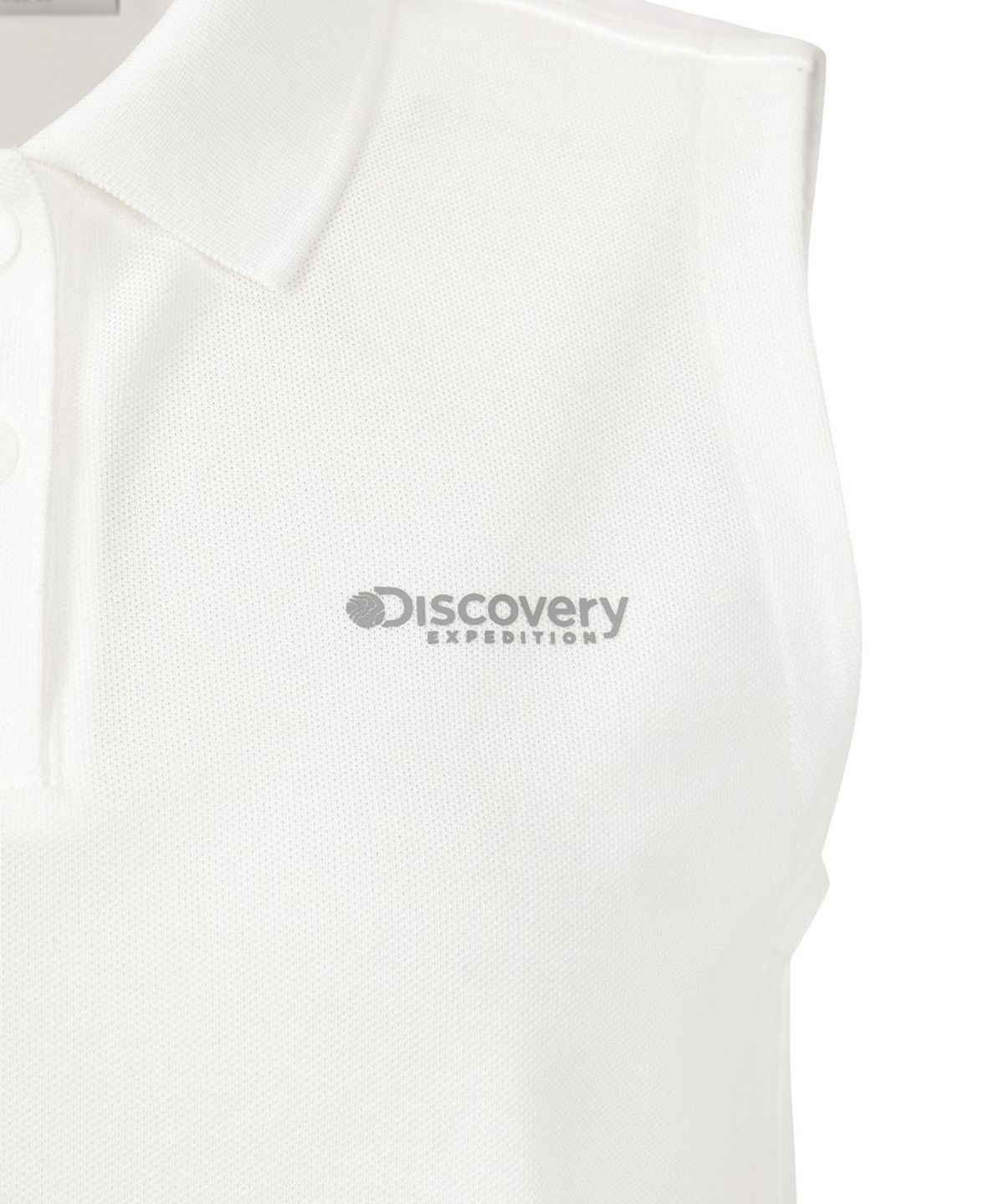 디스커버리 익스페디션(DISCOVERY EXPEDITION) 여성 슬리브리스 카라티 (WHITE)