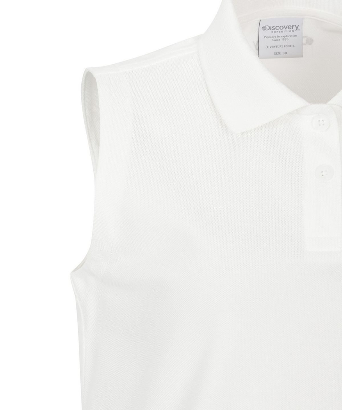 디스커버리 익스페디션(DISCOVERY EXPEDITION) 여성 슬리브리스 카라티 (WHITE)