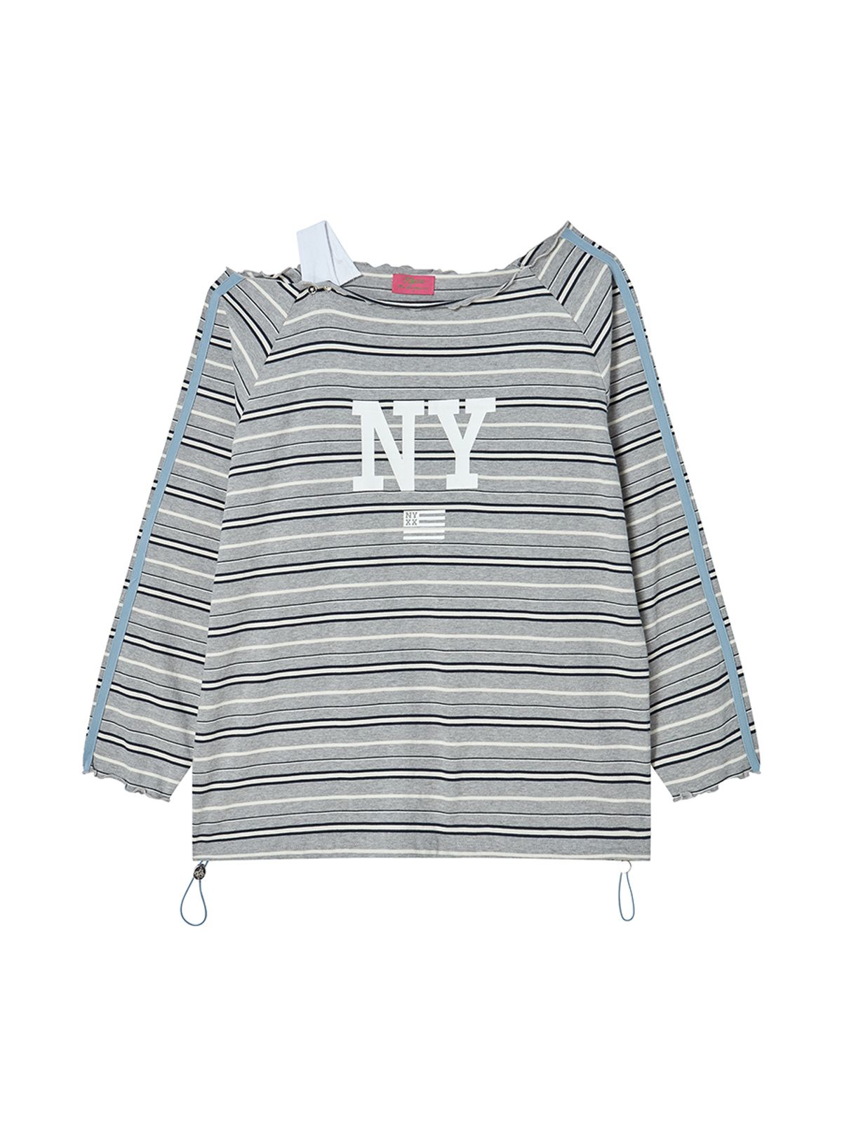 엔와이엑스엑스(NYXX) STRING OFF SHOULDER L/S GREY