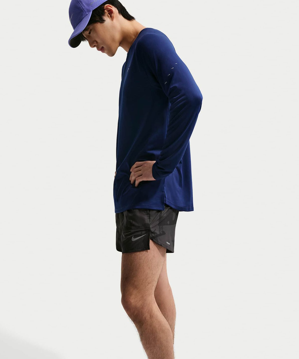 나이키(NIKE) 스트라이드 드라이 핏 5인치 브리프 라인드 러닝 쇼츠 M - 앤트러사이트:블랙:코트 블루 / IQ6058-060