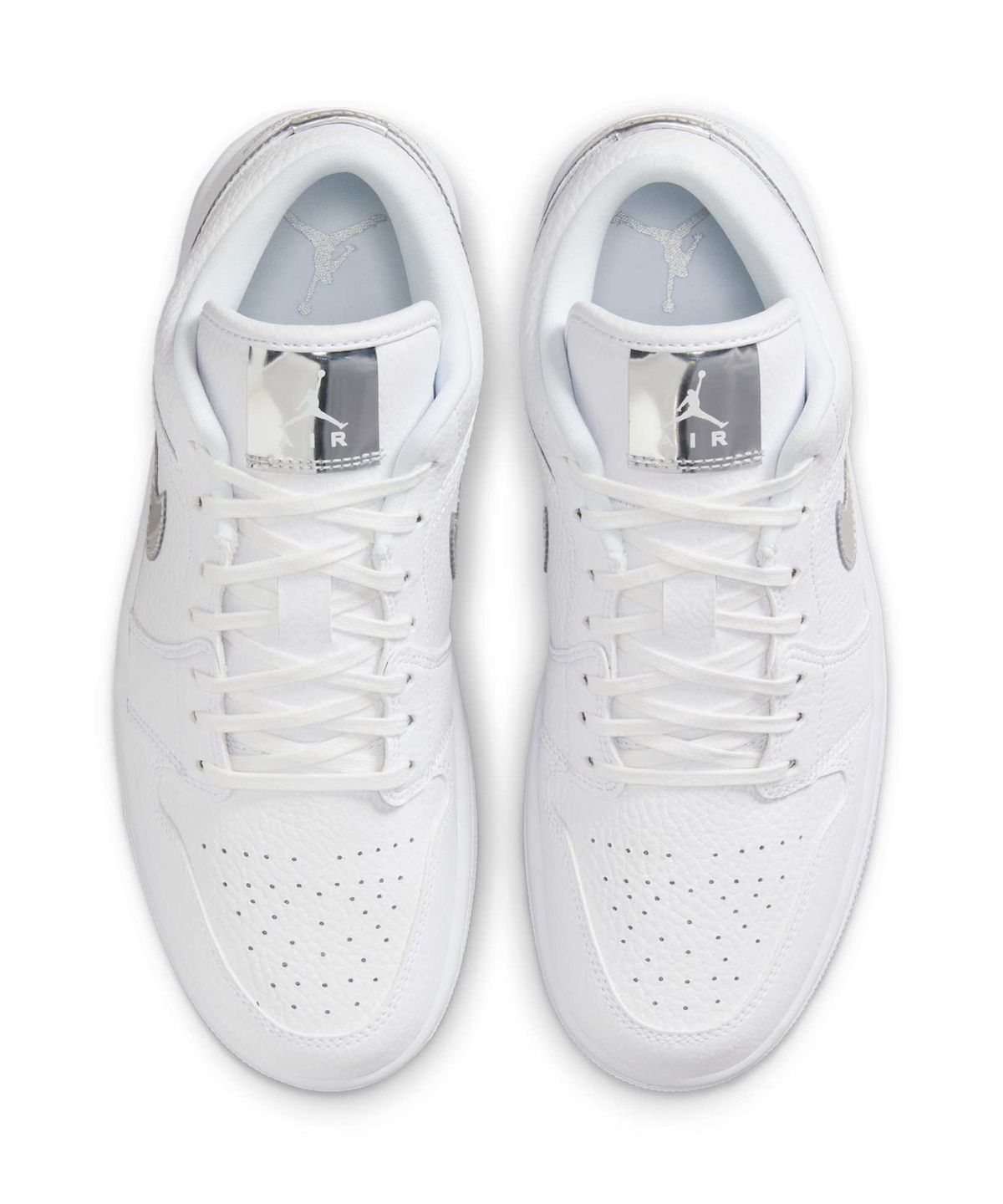 나이키(NIKE) 에어 조던 1 로우 SE W - 화이트:메탈릭 실버:화이트 / IQ9381-100
