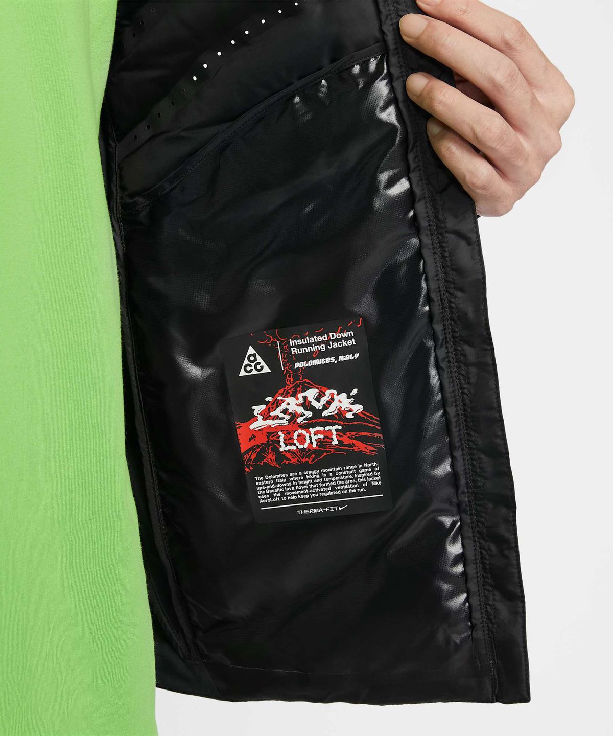 나이키(NIKE) ACG 라바 로프트 써마 핏 재킷 M - 블랙:서밋 화이트/ IO9133-010