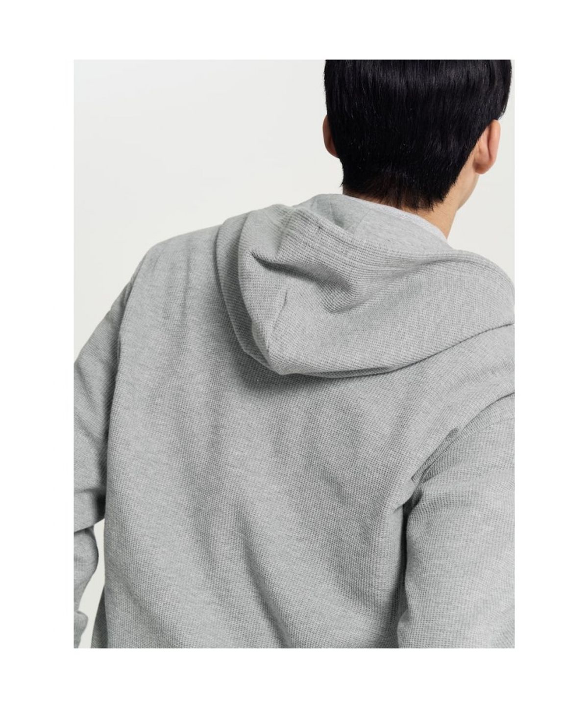 빈폴 멘(BEANPOLE MEN) 미니와플 투웨이 집업 긴소매 후디  그레이