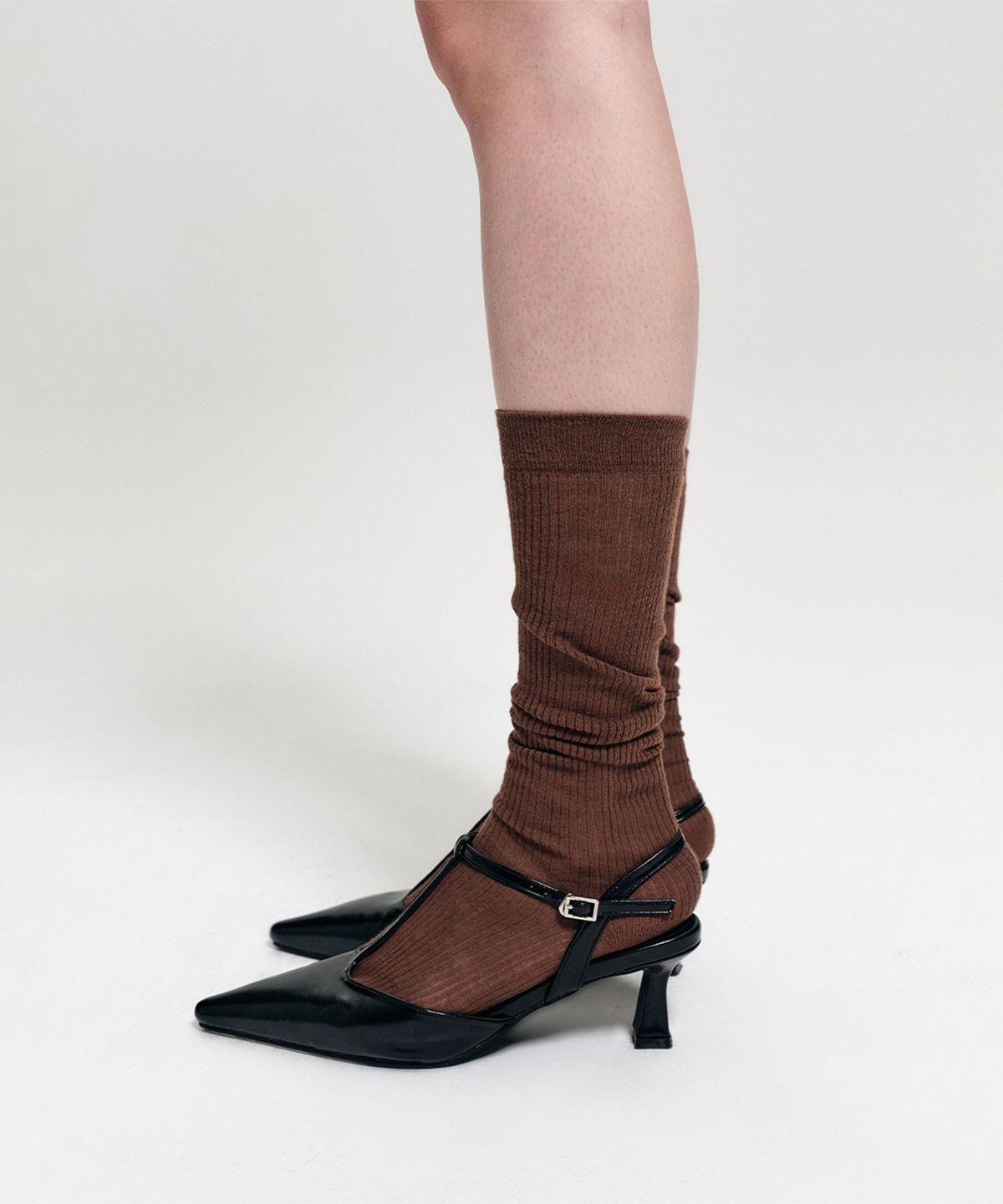 룩캐스트(LOOKAST) 엘리 시스루 니삭스 / ELLIE SEETHROUGH KNEE SOCKS_6colors