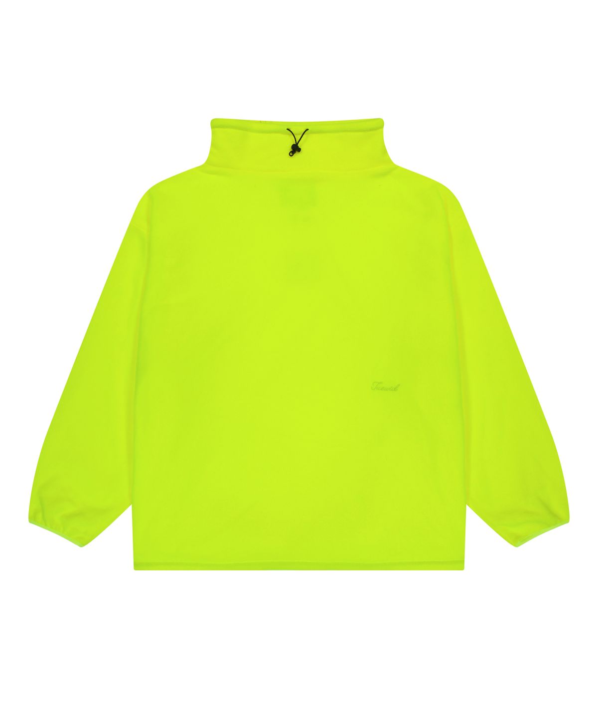 투위드(TUEWID) Diagonal half zipped snowboard fleece in neon green