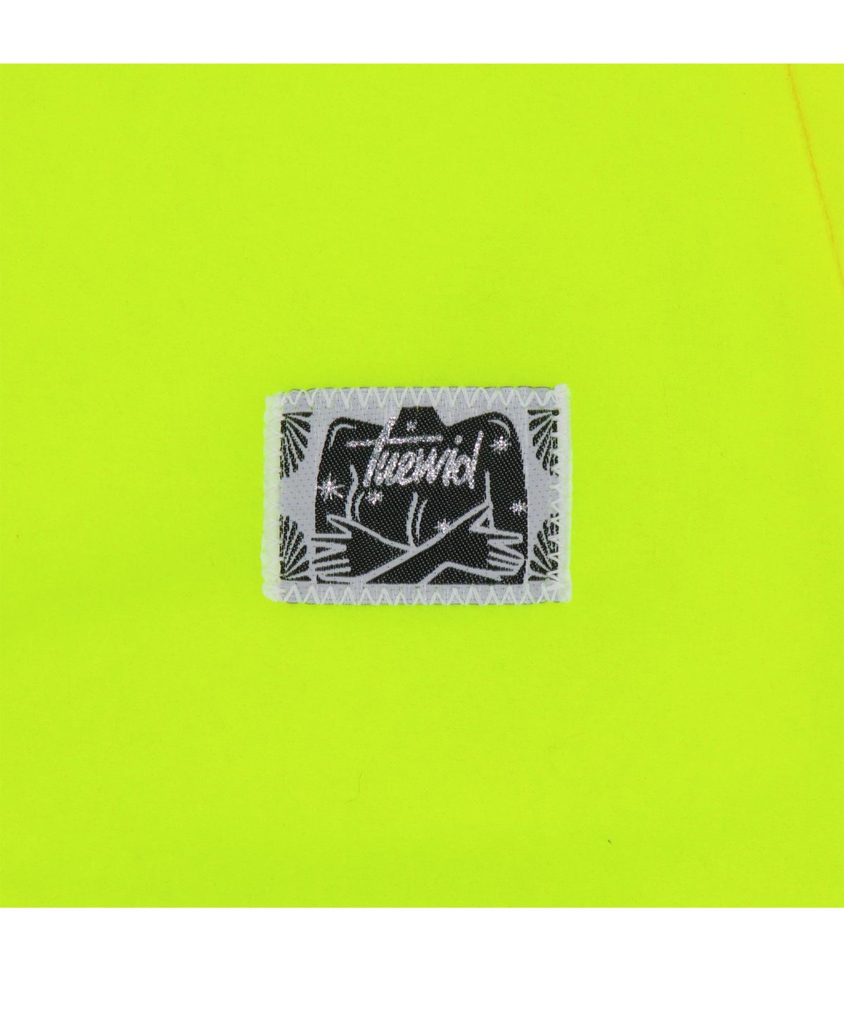 투위드(TUEWID) Diagonal half zipped snowboard fleece in neon green