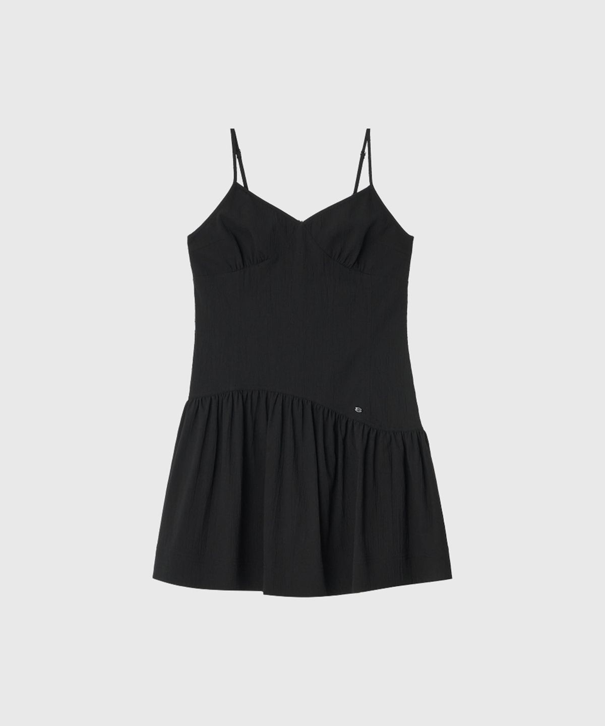 룩캐스트(LOOKAST) 루루 셔링 슬리브리스 드레스_블랙 / LULU SHIRRING SLEEVELESS DRESS_BLACK