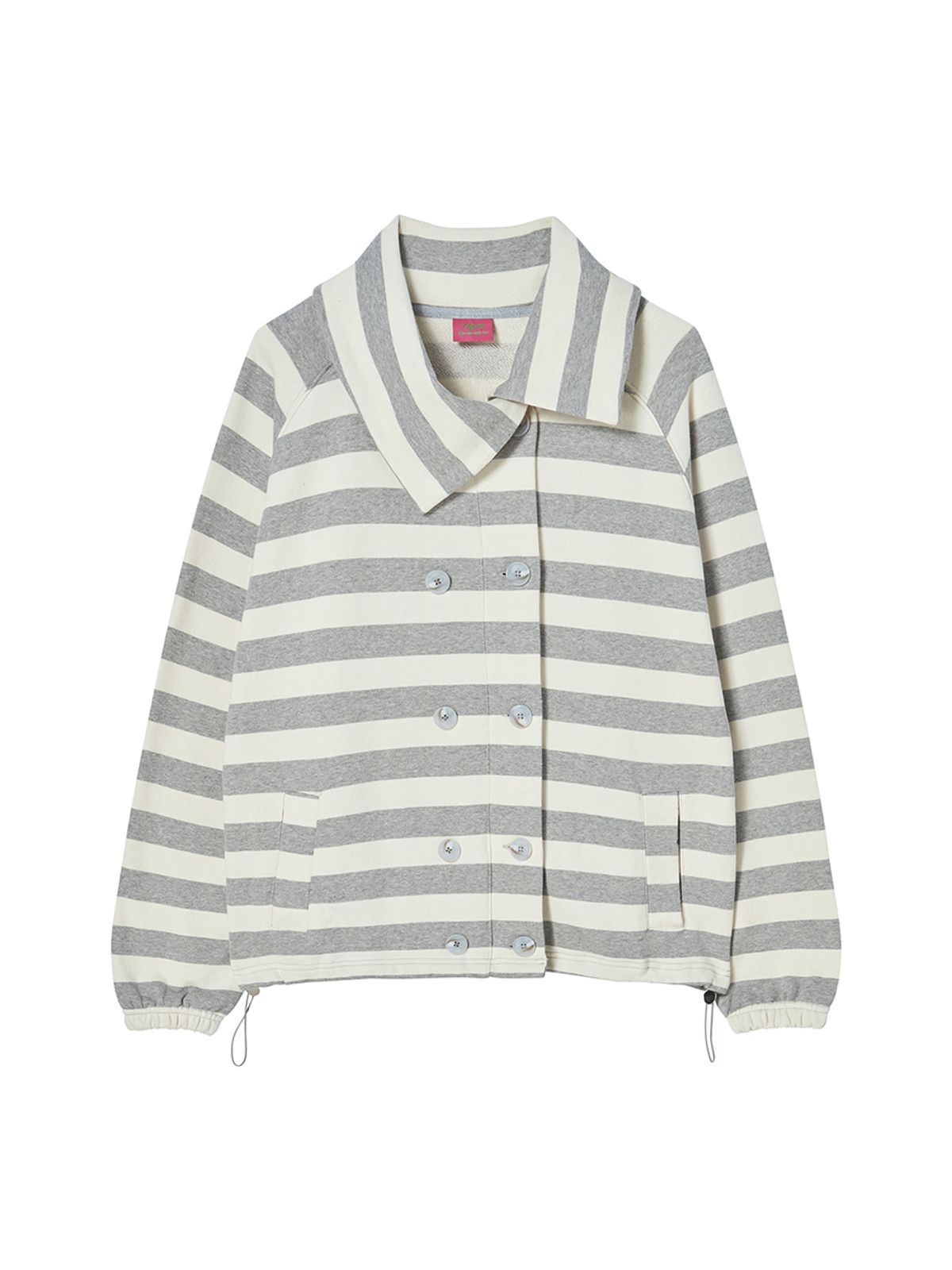 엔와이엑스엑스(NYXX) STRIPE COLLAR JACKET GREY