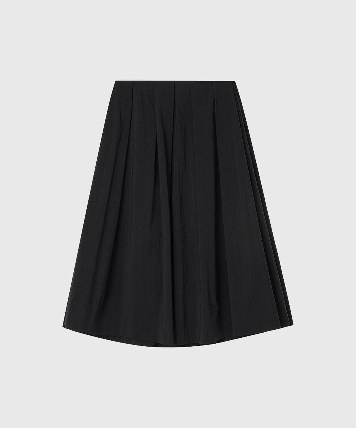 룩캐스트(LOOKAST) 에밀리 미디 플레어 스커트_블랙 / EMILY MIDI FLARE SKIRT_BLACK