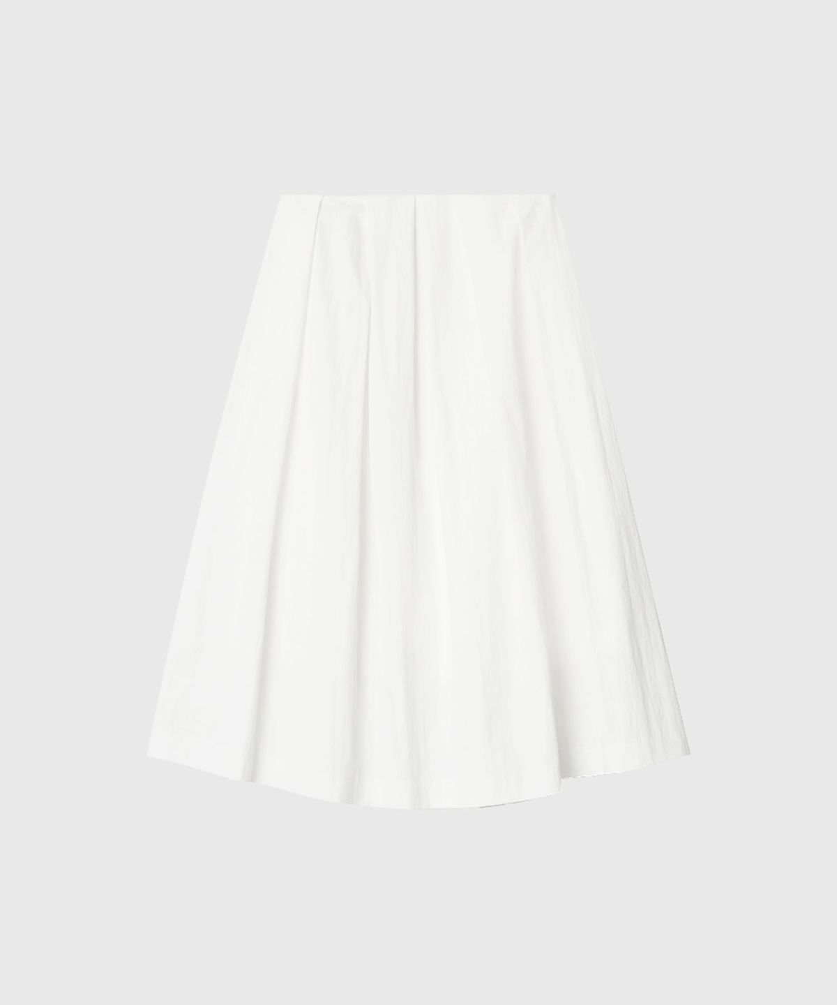 룩캐스트(LOOKAST) 에밀리 미디 플레어 스커트_화이트 / EMILY MIDI FLARE SKIRT_WHITE