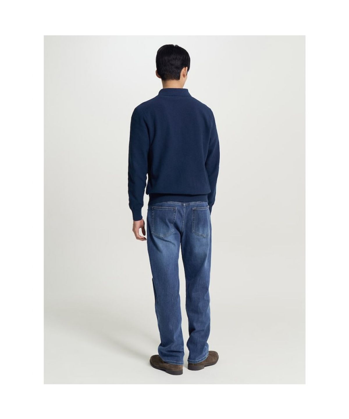 빈폴 멘(BEANPOLE MEN) 컴포트핏 저지 데님 팬츠  블루