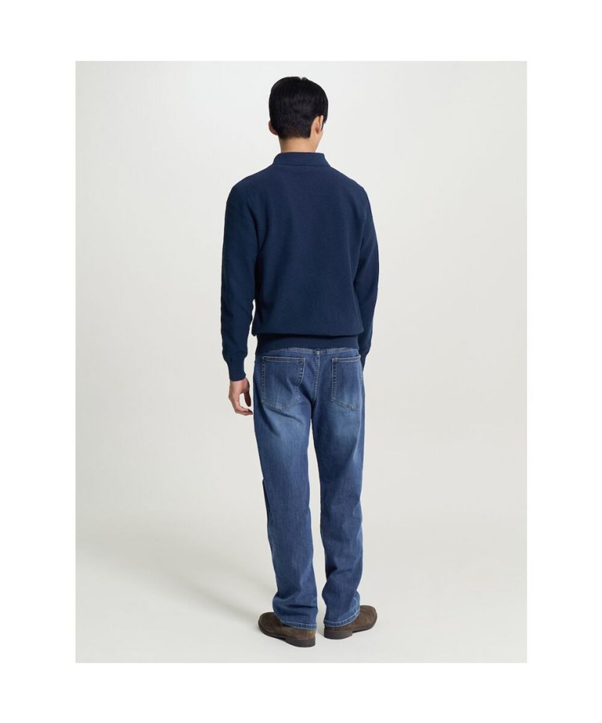 빈폴 멘(BEANPOLE MEN) 컴포트핏 저지 데님 팬츠  블루