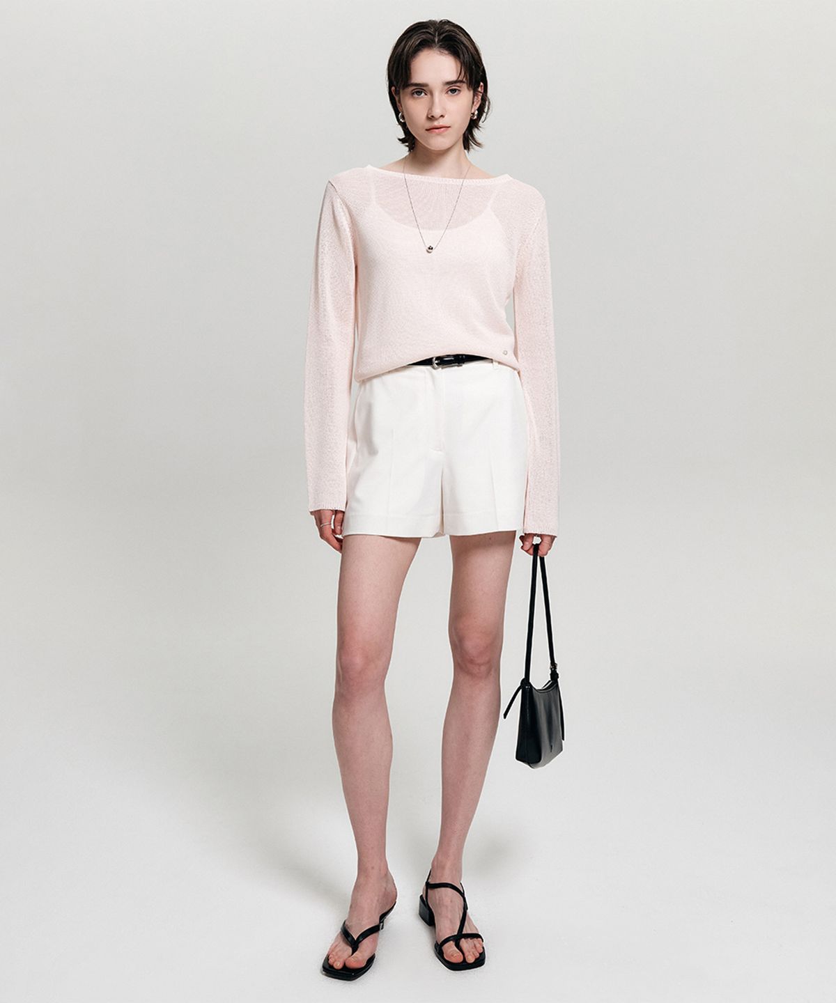 룩캐스트(LOOKAST) 코렛 울 블렌드 쇼츠 / COLETTE WOOL BLEND SHORTS_4colors