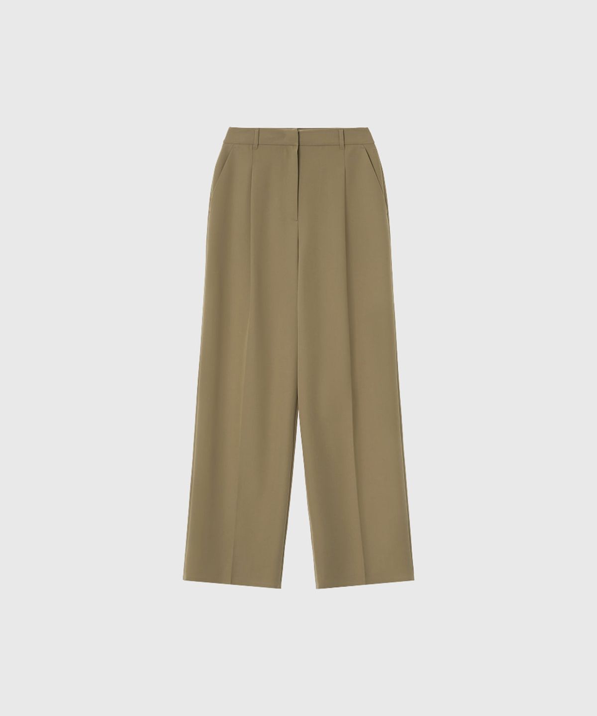룩캐스트(LOOKAST) 엘리스 와이드 슬랙스_베이지 / ELISE WIDE SLACKS_BEIGE