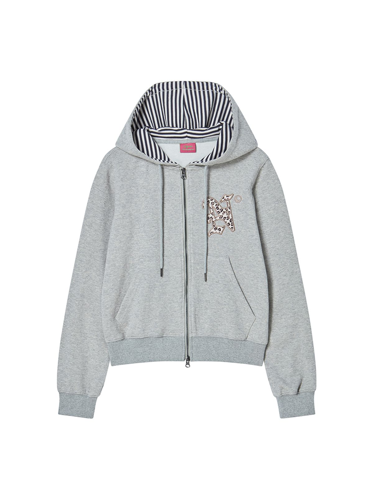 엔와이엑스엑스(NYXX) LETTER N HOOD ZIP-UP GREY