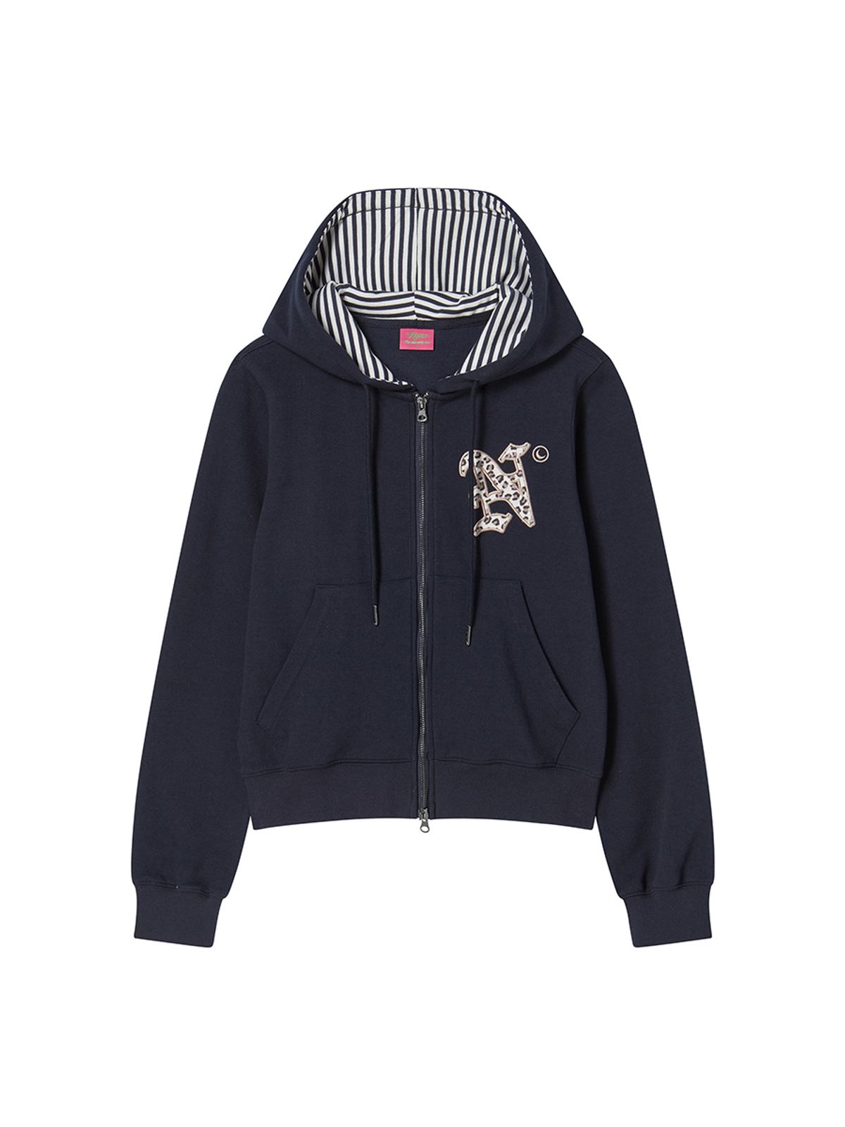 엔와이엑스엑스(NYXX) LETTER N HOOD ZIP-UP NAVY