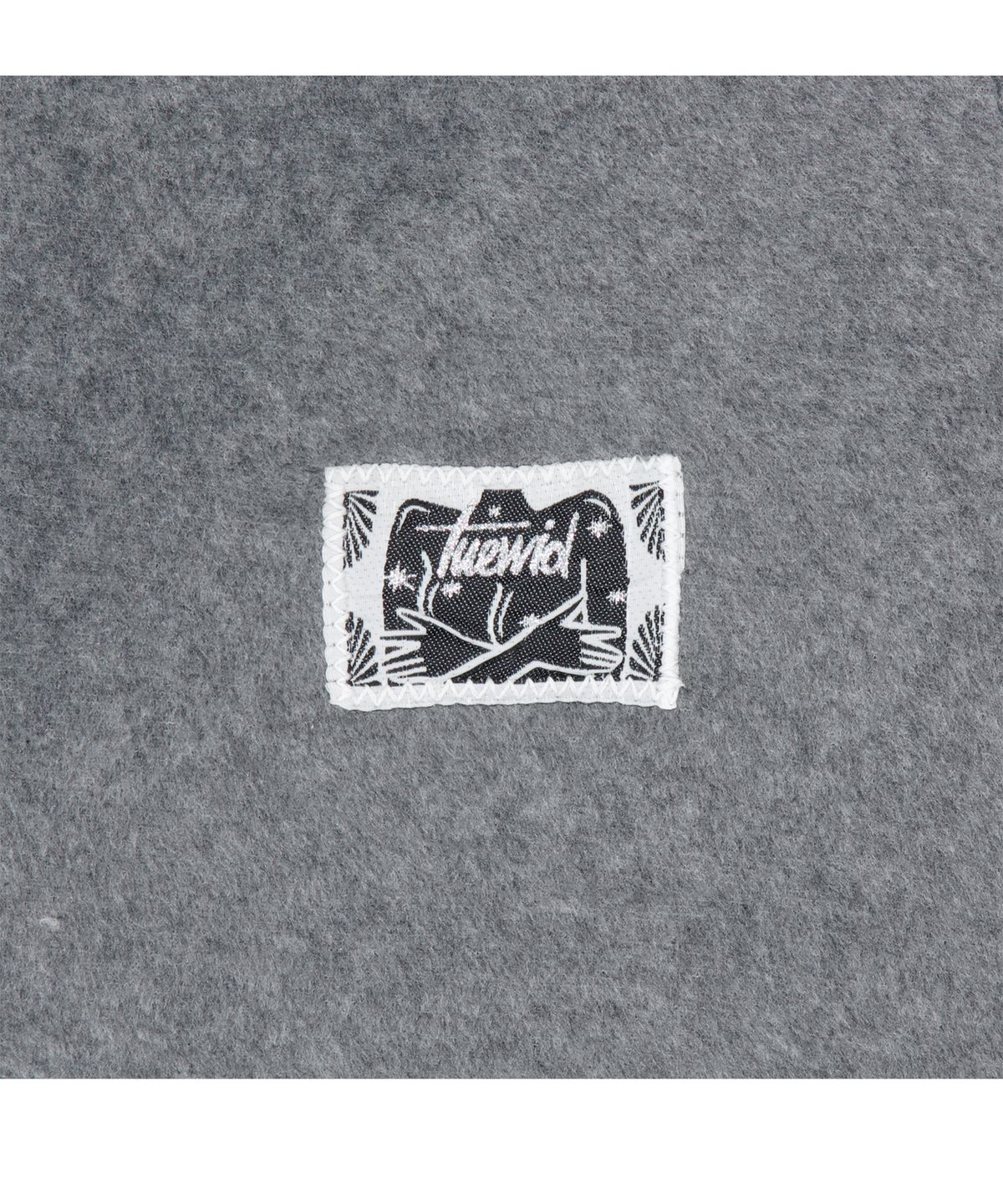 투위드(TUEWID) Diagonal half zipped snowboard fleece in melange gray