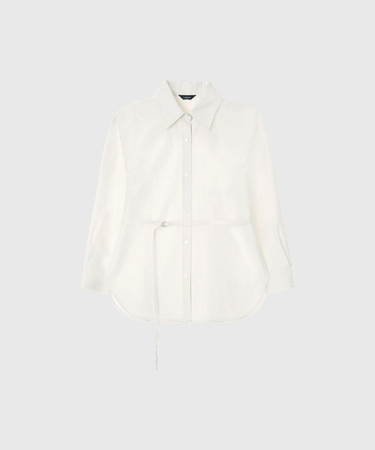 룩캐스트(LOOKAST) 세이지 스트랩 코튼 셔츠_아이보리 / SAGE STRAP COTTON SHIRT_IVORY
