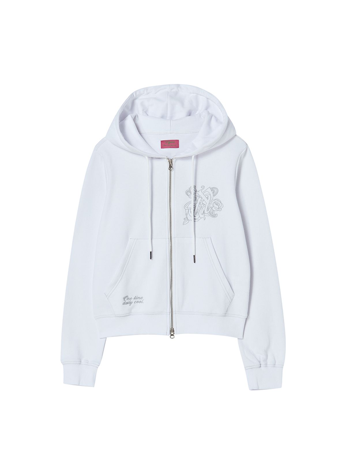 엔와이엑스엑스(NYXX) BURST INTO ROSE HOOD ZIP-UP WHITE