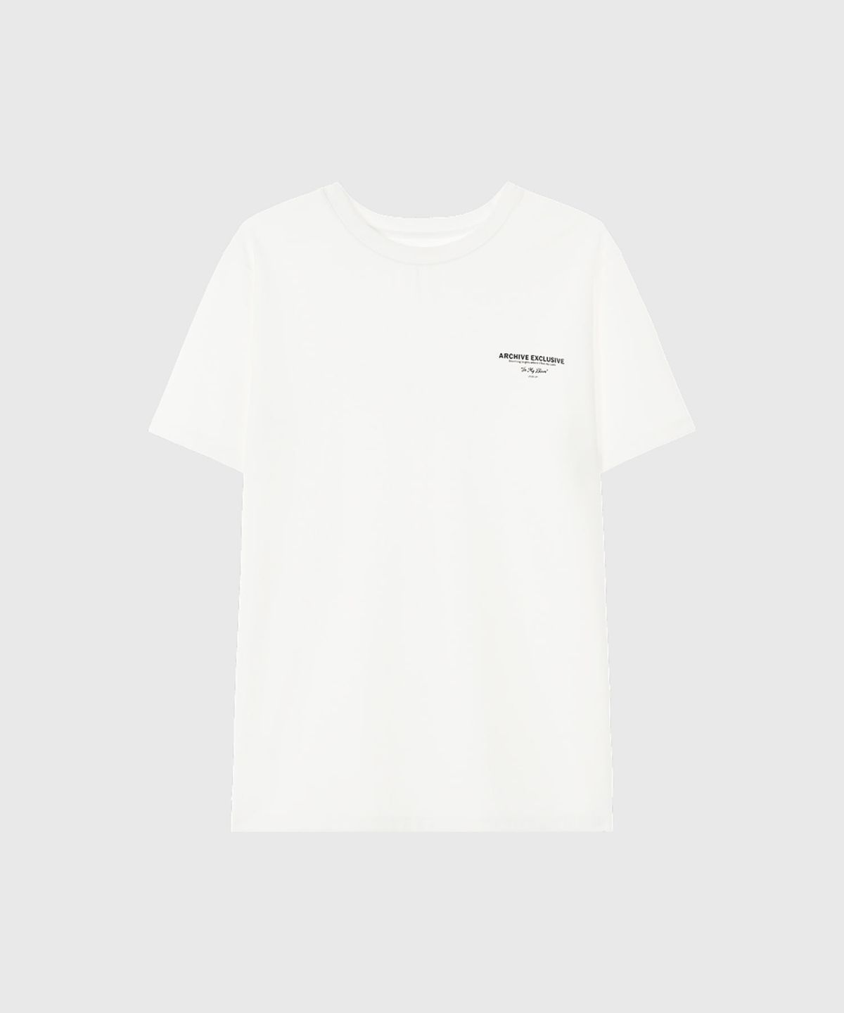 룩캐스트(LOOKAST) [UNISEX]아벨 아카이브 시그니처 티셔츠_화이트 / AVEL ARCHIVE SIGNATURE T-SHIRT_WHITE