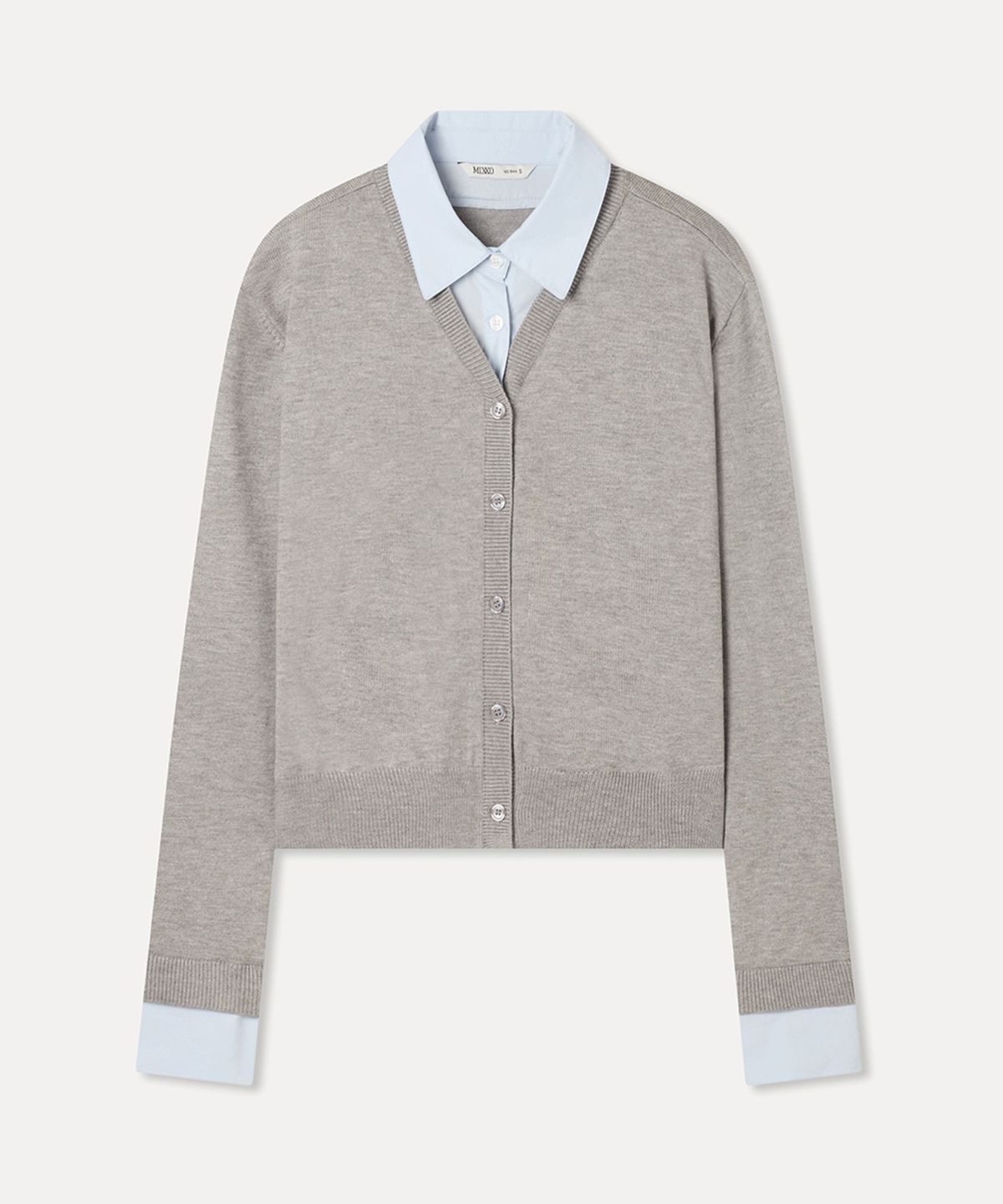 미쏘(MIXXO) 셔츠 레이어드 가디건_MIWCKG90QT