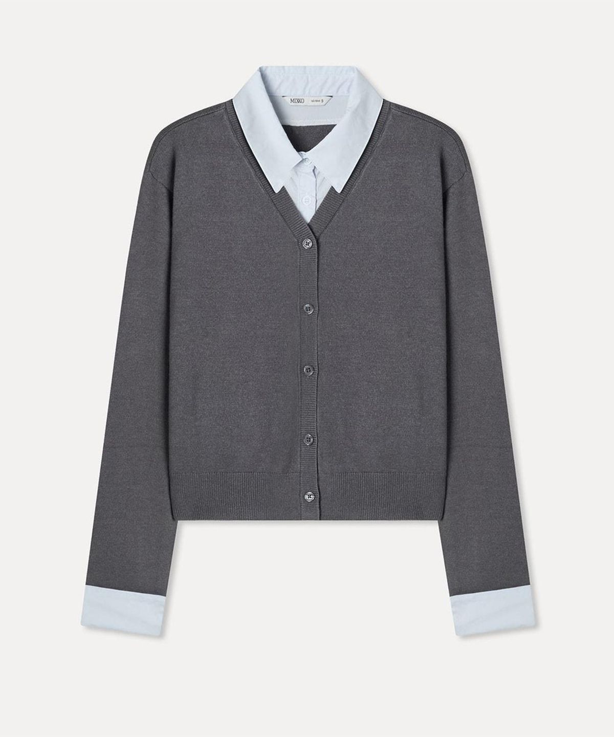 미쏘(MIXXO) 셔츠 레이어드 가디건_MIWCKG90QT