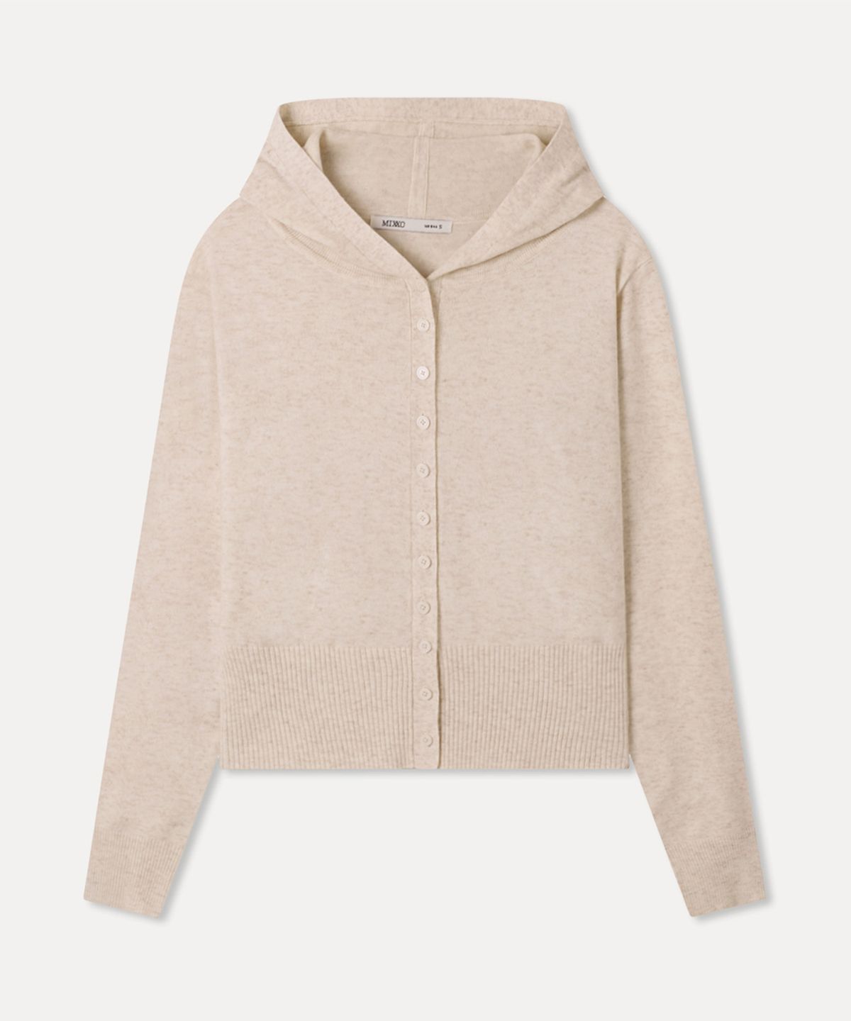 미쏘(MIXXO) 후드 단추 가디건_MIWCKG331T
