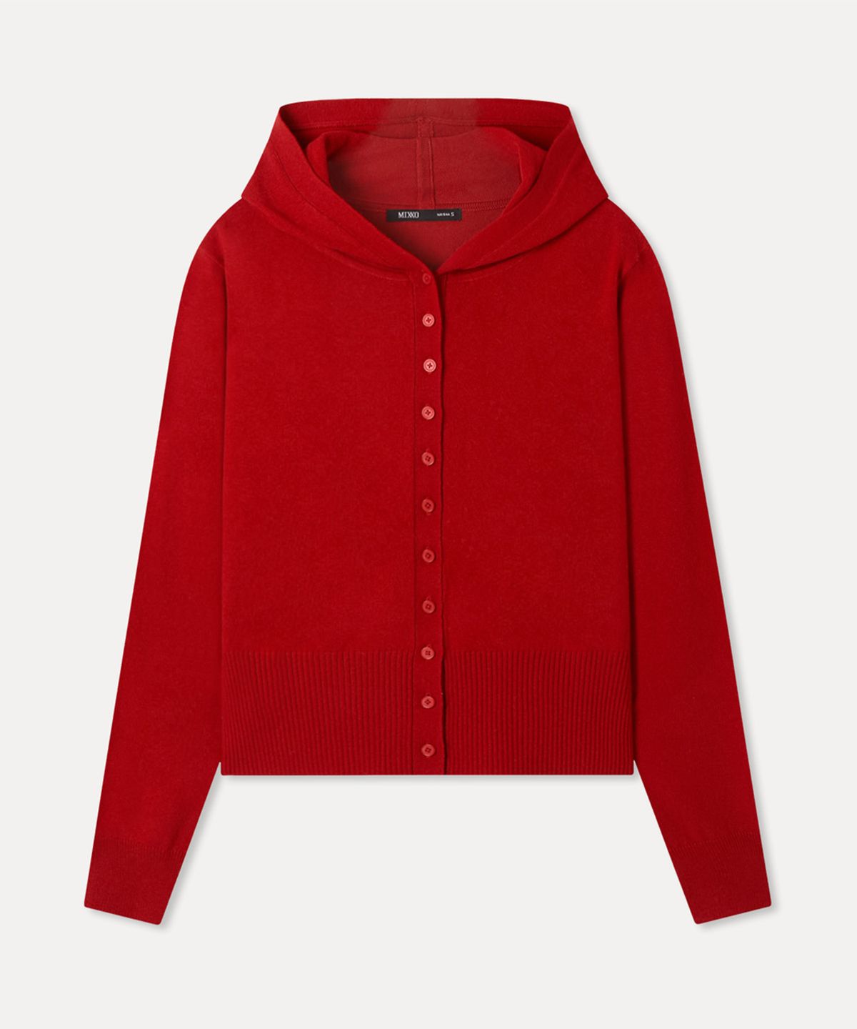 미쏘(MIXXO) 후드 단추 가디건_MIWCKG331T