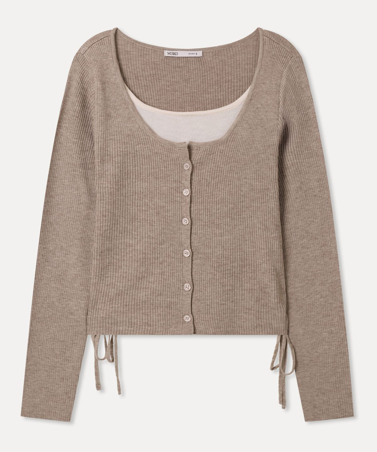 미쏘(MIXXO) 사이드 스트링 가디건 RE CKF919T_MIWCKG416T