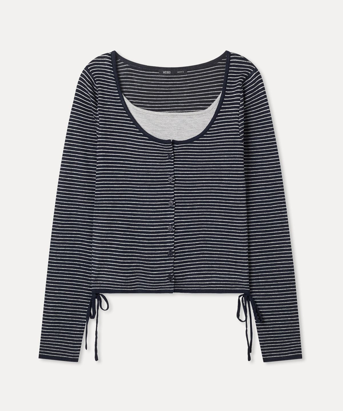 미쏘(MIXXO) 사이드 스트링 가디건 RE CKF919T_MIWCKG416T
