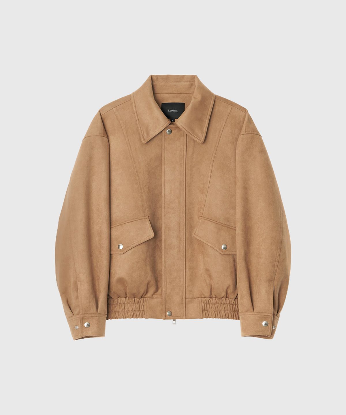 룩캐스트(LOOKAST) 하니 블루종 스웨이드 자켓_브라운 / HANI BLOUSON SUEDE JACKET_BROWN