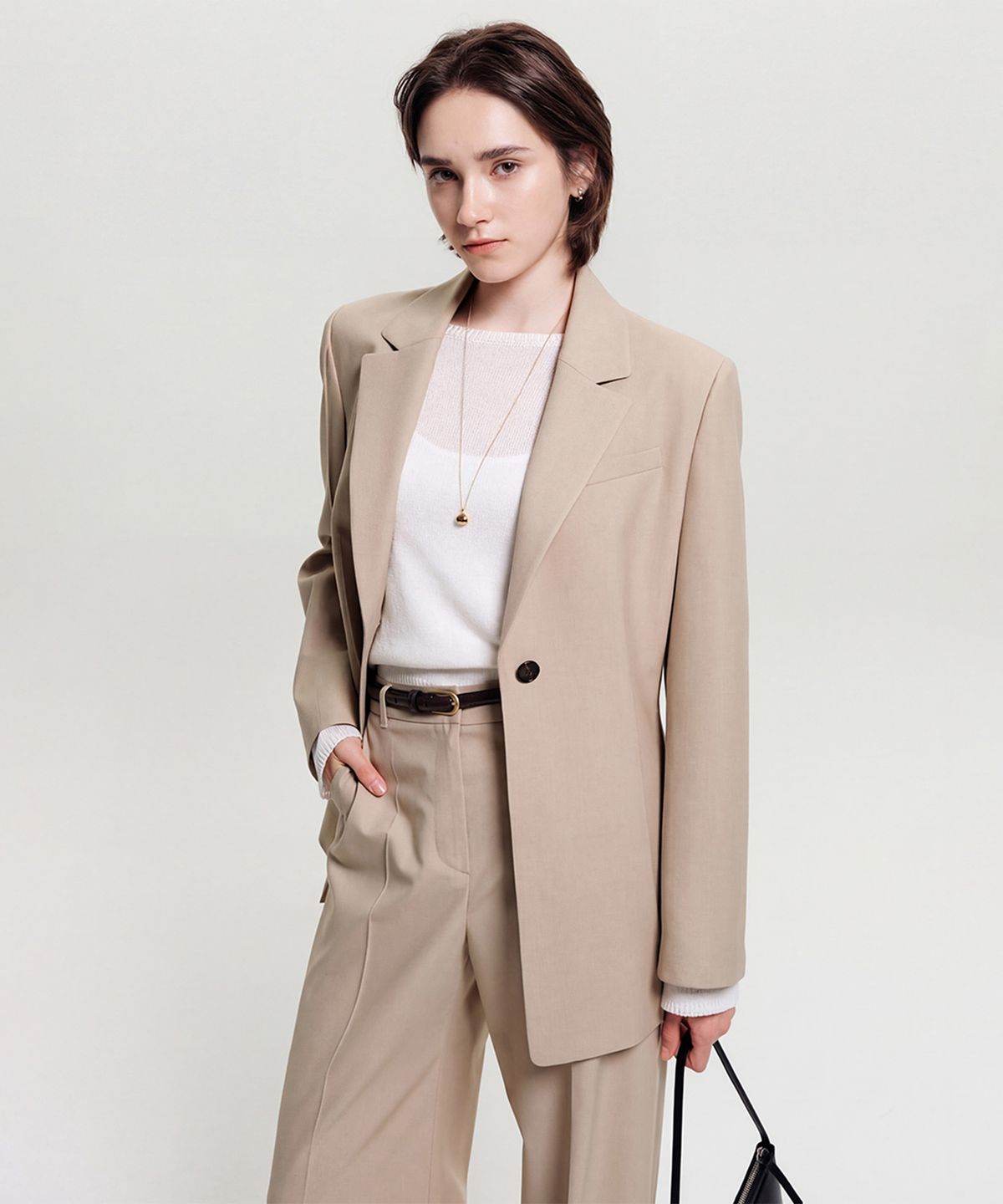 룩캐스트(LOOKAST) 키코 슬림 핏 라인 자켓 / KIKO SLIM FIT LINE JACKET_2colors