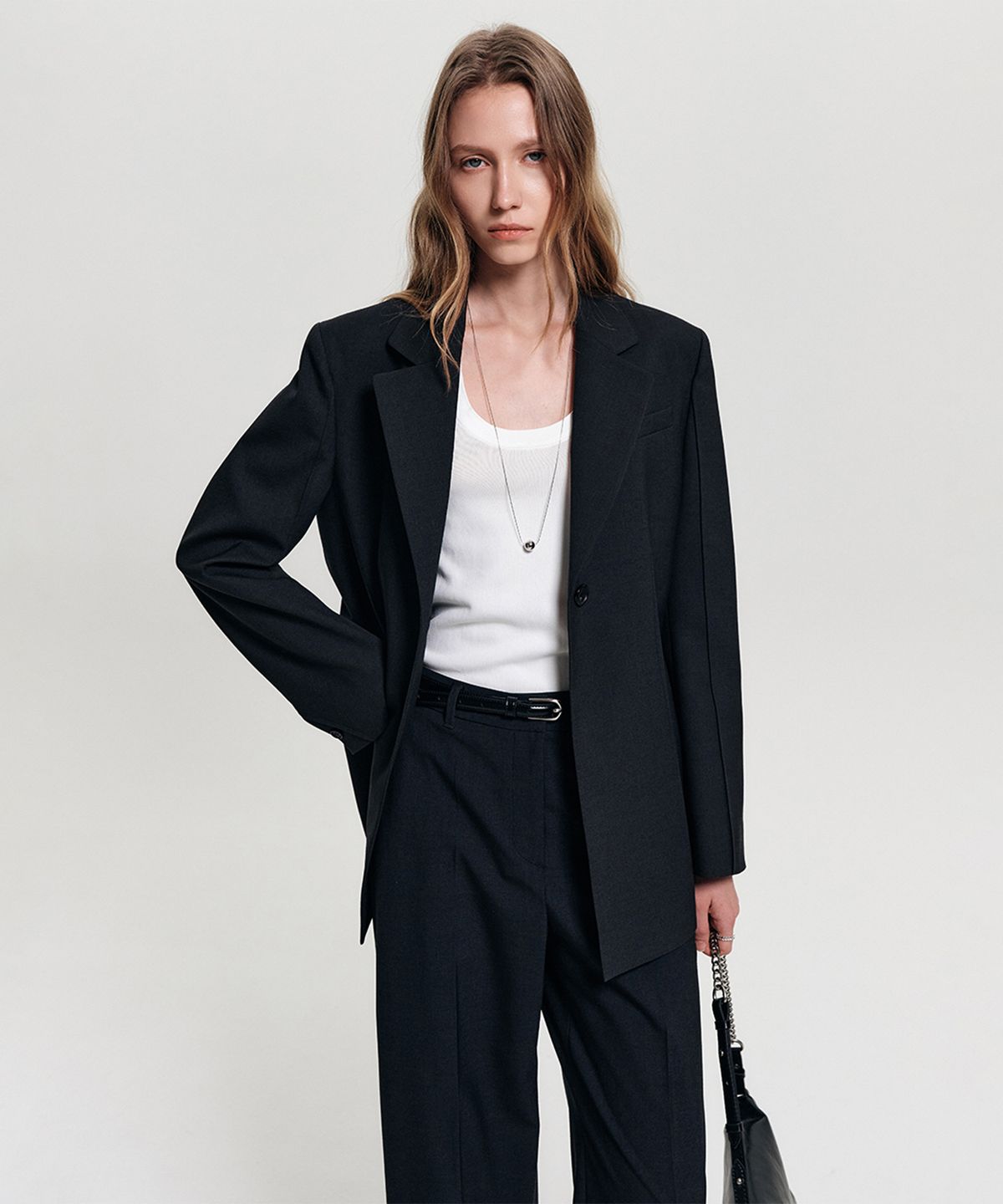 룩캐스트(LOOKAST) 키코 슬림 핏 라인 자켓 / KIKO SLIM FIT LINE JACKET_2colors