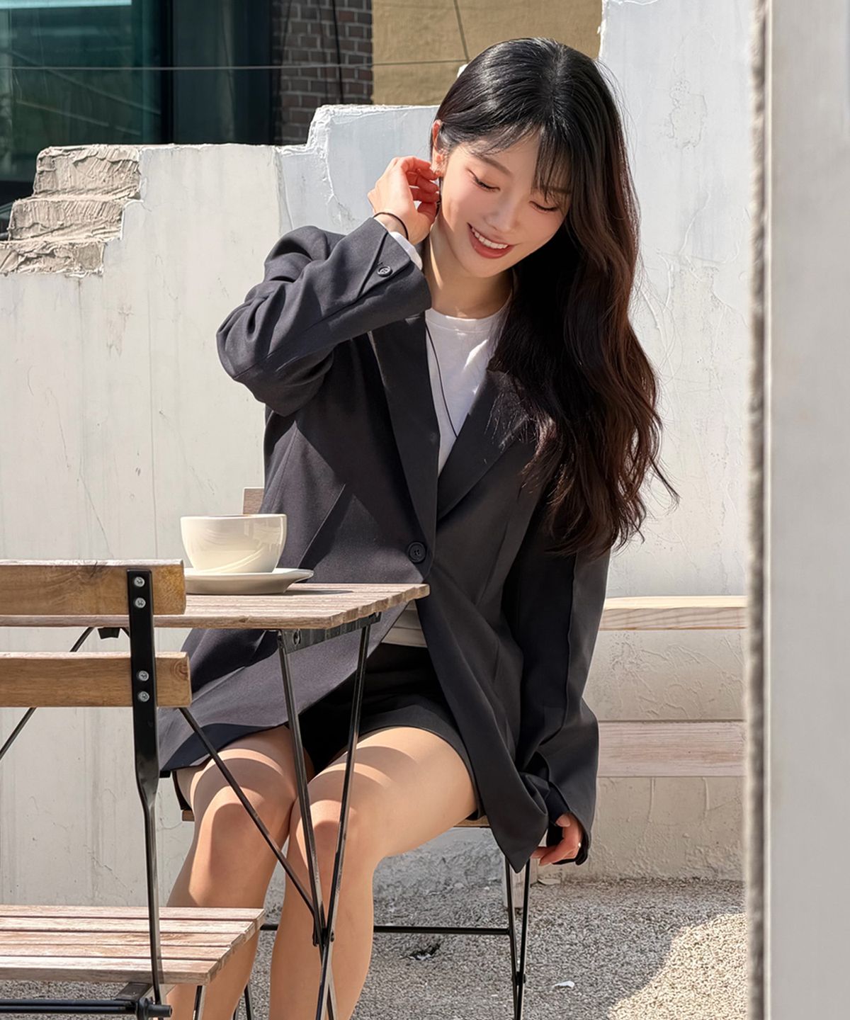 룩캐스트(LOOKAST) 키코 슬림 핏 라인 자켓 / KIKO SLIM FIT LINE JACKET_2colors