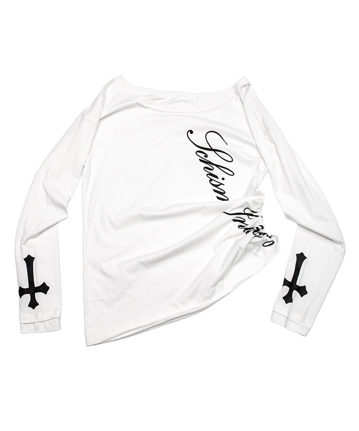 스키즘 인듀싱(SCHISM INDUCING) LOOSE FIT LONG SLEEVE AND HALTER SET WHITE